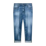 Straight Jeans Dondup , Blue , Heren