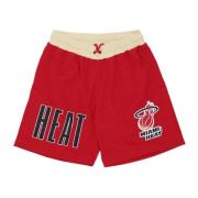 NBA Team Vintage Logo Shorts Mitchell & Ness , Red , Heren