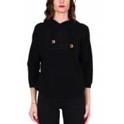 Sweatshirts & Hoodies Elisabetta Franchi , Black , Dames