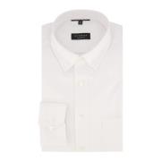 Witte Business Overhemd Jurk Katoen Eterna , White , Heren