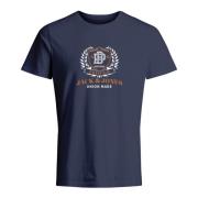 Heren Klassiek Logo T-Shirt Jack & Jones , Blue , Heren