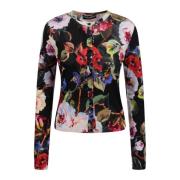 Bloemenprint zijden vest Dolce & Gabbana , Multicolor , Dames