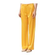 Wide Trousers Patrizia Pepe , Orange , Dames