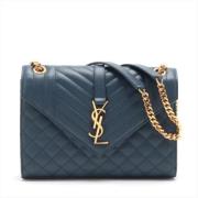 Pre-owned Envelope Medium Bag Yves Saint Laurent Vintage , Blue , Dame...