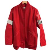 Pre-owned Wool outerwear Maison Margiela Pre-owned , Red , Dames