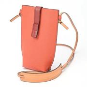 Pre-owned Leather clutches Loewe Pre-owned , Orange , Dames