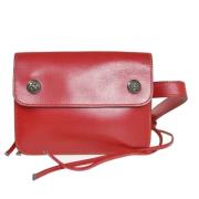 Pre-owned Leather crossbody-bags Hermès Vintage , Red , Dames