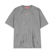Grafische Print T-Shirt Diesel , Gray , Heren