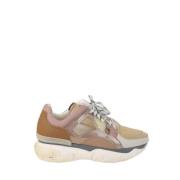 Pre-owned Leather sneakers Fendi Vintage , Pink , Dames