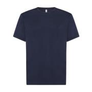 Casual T-Shirt Sun68 , Blue , Heren