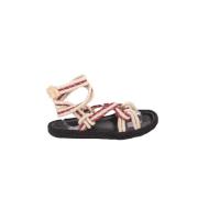Pre-owned Leather sandals Isabel Marant Pre-owned , Beige , Dames