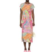 Midi Dresses Twinset , Multicolor , Dames