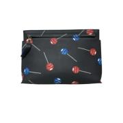 Pre-owned Leather clutches Loewe Pre-owned , Black , Dames