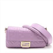 Pre-owned Leather fendi-bags Fendi Vintage , Purple , Dames