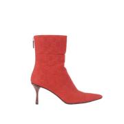 Pre-owned Leather boots Gucci Vintage , Red , Dames