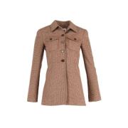 Pre-owned Wool outerwear Chloé Pre-owned , Brown , Dames