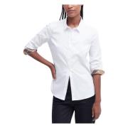 Vrouwelijke Oxford Katoenen Overhemd Barbour , White , Dames