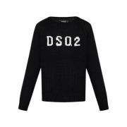 Round-neck Knitwear Dsquared2 , Black , Heren