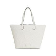 Pre-owned Tote Bags Karl Lagerfeld , White , Dames