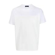 Witte T-shirt met Zakje Herno , White , Heren