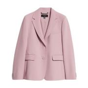 Roze Blazer in Stretch Viscose Stof Max Mara , Pink , Dames