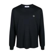 Long Sleeve Tops Stone Island , Blue , Heren