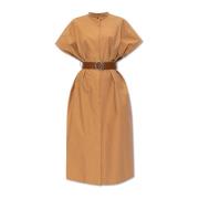 Oversized jurk Jil Sander , Brown , Dames
