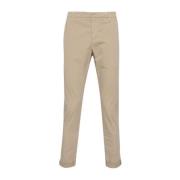 Slim Fit Beige Broek Dondup , Beige , Heren