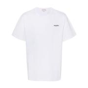 Logo Wit T-shirt Korte Mouw Ronde Hals Alexander McQueen , White , Her...