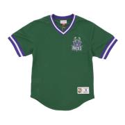 NBA Vintage Logo V-Hals Shirt Mitchell & Ness , Green , Heren