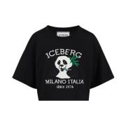 T-Shirts Iceberg , Black , Dames