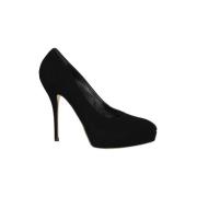 Pre-owned Suede heels Gucci Vintage , Black , Dames