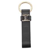 Pre-owned Leather key-holders Louis Vuitton Vintage , Black , Dames