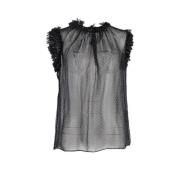 Pre-owned Silk tops Dolce & Gabbana Pre-owned , Black , Dames