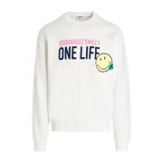 One Life One Planet Sweatshirt Dsquared2 , White , Heren