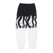 Originele Track Pants Streetwear Wit/Zwart Octopus , Multicolor , Here...