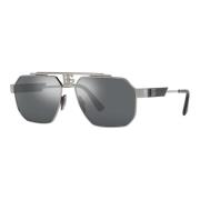 Silver/Silver Sunglasses DG 2296 Dolce & Gabbana , Gray , Heren