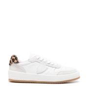 Leopard Print Sneaker Urban Chic Philippe Model , White , Dames