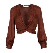 Blouses Simona Corsellini , Brown , Dames