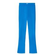Wide Trousers Off White , Blue , Dames