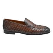 Bruine Penny Loafer Leren Instapper Doucal's , Brown , Heren