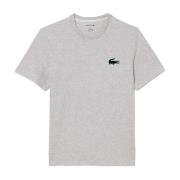 Katoenen T-Shirt - Klassieke pasvorm Lacoste , Gray , Heren