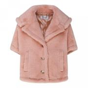 Faux Fur & Shearling Jackets Max Mara , Pink , Dames