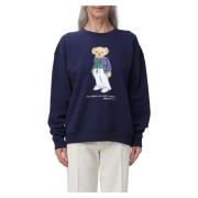 Bear Pull Sweater Polo Ralph Lauren , Blue , Dames