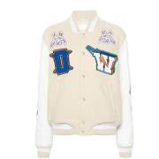 Bomber Jackets Off White , Multicolor , Dames