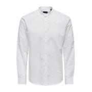 Klassieke Witte Overhemd Only & Sons , White , Heren