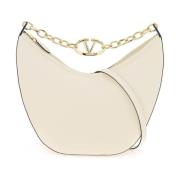 VLogo Moon Hobo Tas Valentino Garavani , White , Dames