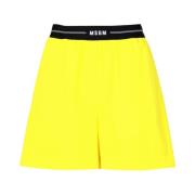 Short Shorts Msgm , Yellow , Dames
