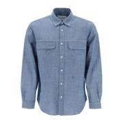 Blouses Shirts Closed , Blue , Heren