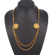 Pre-owned Metal necklaces Celine Vintage , Yellow , Dames